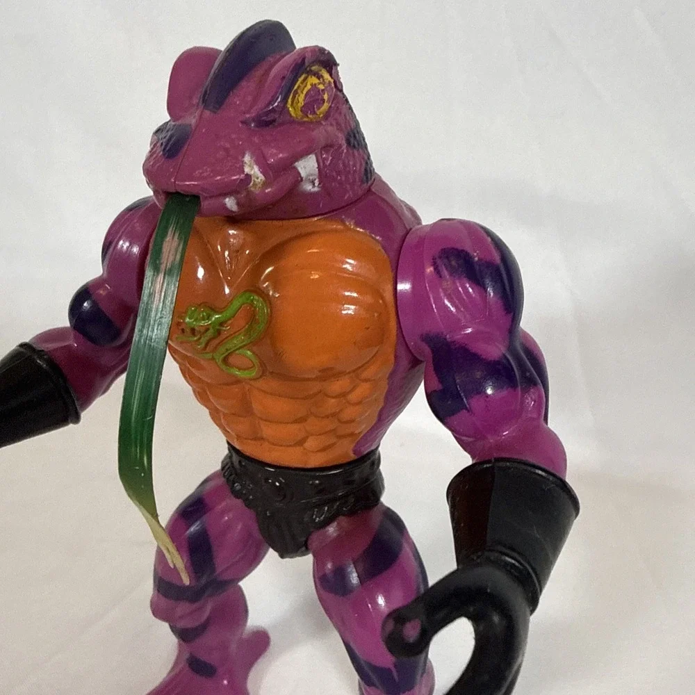 Vintage Mattel MOTU Tung Lashor Action Figure Snake Men Masters of the Universe